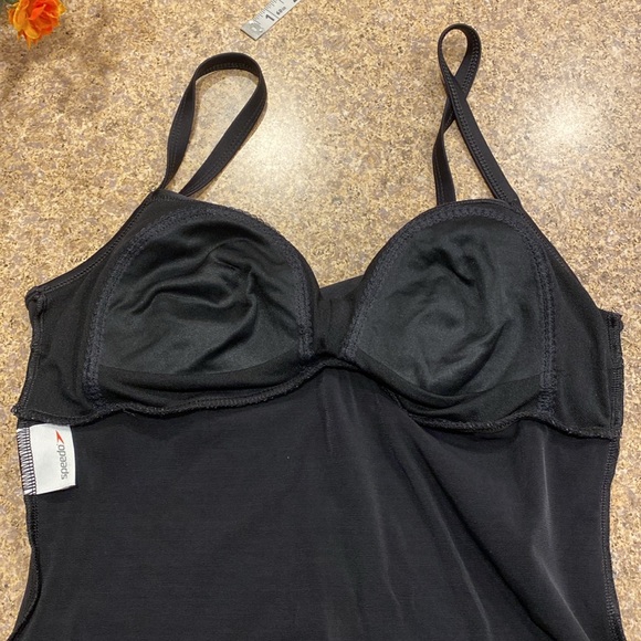 Speedo 1 Piece Black Women’s Swim Suit No Size Tag - Picture 12 of 15